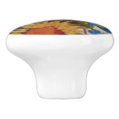 Vintage Kolibri-Freund-wilde Blumen Keramikknauf (Seitenansicht)