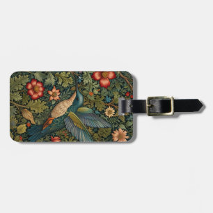 Vintage Kolibri-Kunst botanischer Boho-Chic Gepäckanhänger
