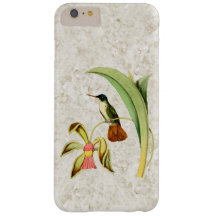 Vintage Kolibri mit Orchidee
