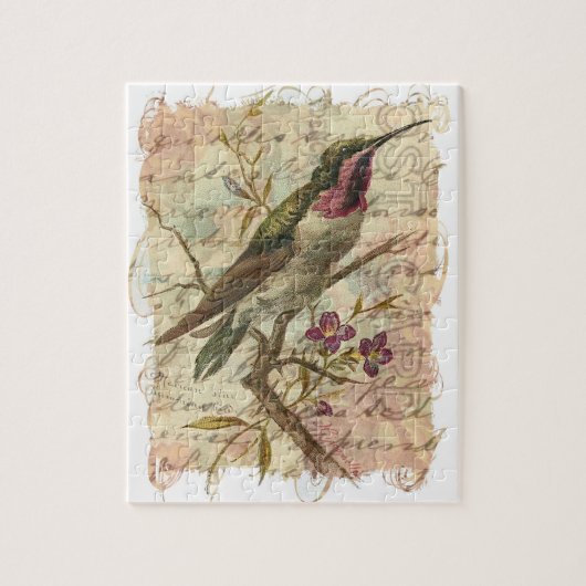 Vintage Kolibri Puzzle (Vertikal)