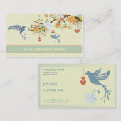 Vintage Kolibrigeschäftskarte Visitenkarte (Vorne/Hinten)