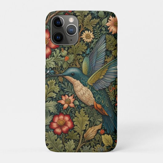 Vintage Kolibrik Case-Mate iPhone Hülle (Rückseite)