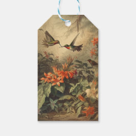 Vintage Kolibris Geschenkanhänger