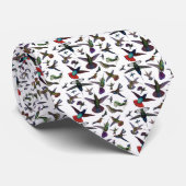 Vintage Kolibris Krawatte (Gerollt)