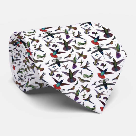Vintage Kolibris Krawatte (Gerollt)