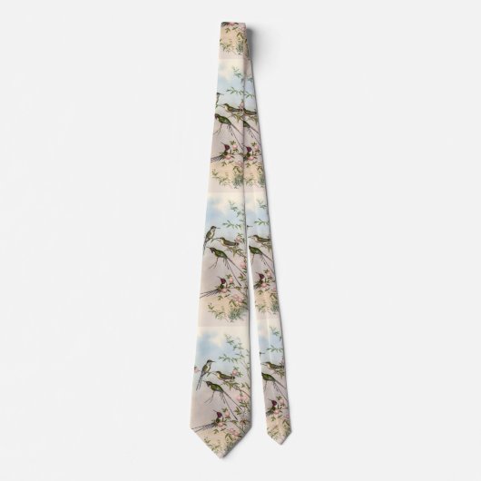 Vintage Kolibris Krawatte (Vorderseite)