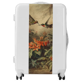 Vintage Kolibris und Blume