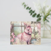 Vintage Kollage Postkarte (Stehend Vorderseite)