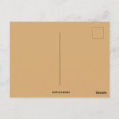 Vintage koloniale Frau und türkischer Erntedank Postkarte (Rückseite)