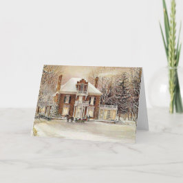 Vintage Kolonialzeit Feiertagskarte