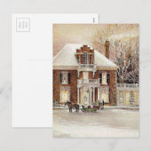 Vintage Kolonialzeit Feiertagspostkarte (Vorne/Hinten)