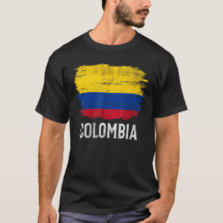 Vintage kolumbianische Flagge für Kolumbien T-Shirt