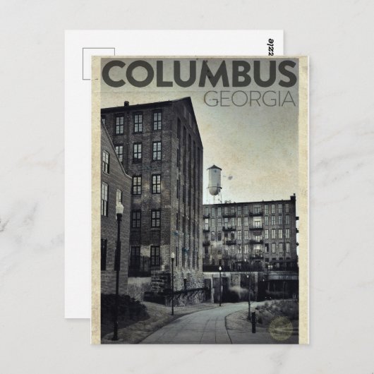 Vintage Kolumbus-Postkarte Postkarte (Vorne/Hinten)