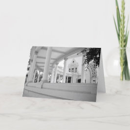 Vintage Kolumnen Architektur Schwarz-Weiß-Foto Karte