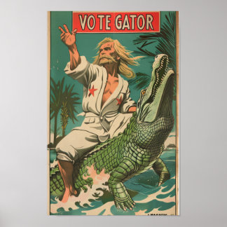 Vintage Kommunismus-Propagandaposter mit Männerpor Poster