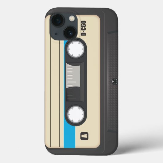 Vintage Kompaktkassette Case-Mate iPhone Hülle (Rückseite)