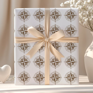Vintage-Kompass Geschenkpapier