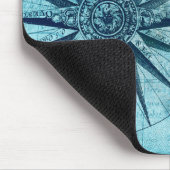 Vintage Kompass-Karte Mousepad (Ecke)