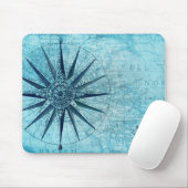 Vintage Kompass-Karte Mousepad (Mit Mouse)
