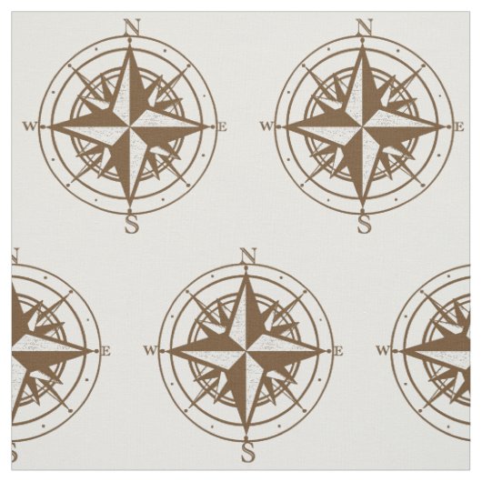 Vintage-Kompass Stoff (Muster)