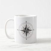 Vintage Kompassrose Kaffeetasse (Links)