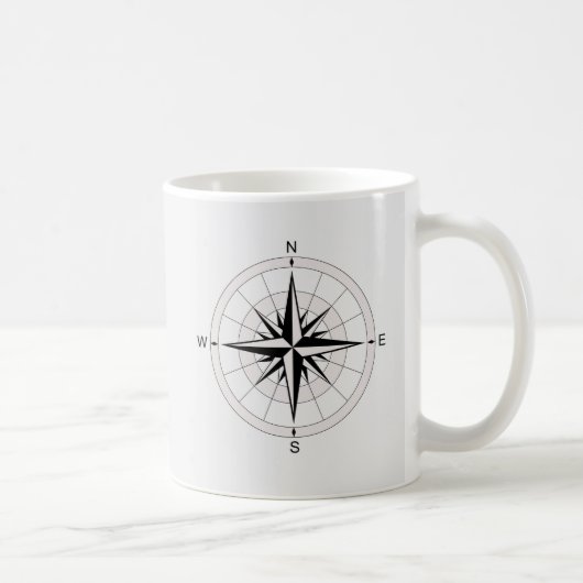 Vintage Kompassrose Kaffeetasse (Rechts)