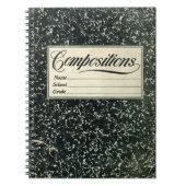 Vintage Kompositionen Notizblock (Vorderseite)