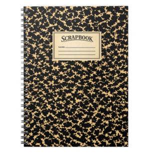 Vintage-Kompositionsbuch Scrapbook Notizblock