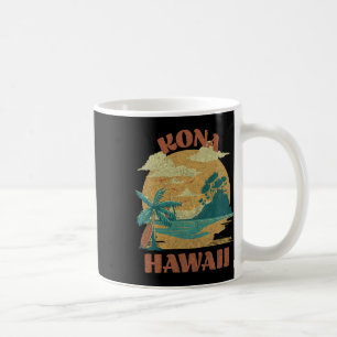 Vintage Kona Strand Hawaii Surfen Hawaiian Surfen Kaffeetasse