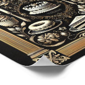 Vintage Konditorei und Backen Poster (Ecke)