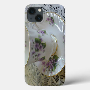 Vintage Königin Anne Violets Tea iPad Fall Case-Mate iPhone Hülle
