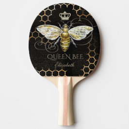 Vintage Königin Bee Royal Crown Individuelle Name  Tischtennis Schläger