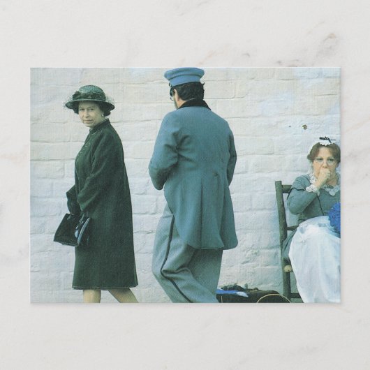 Vintage Königin besucht Fort Suttor Postkarte (Vorderseite)