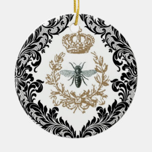 Vintage Königin Biene...Schmuck Keramikornament