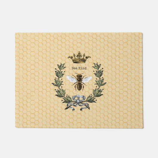 Vintage Königin-Bienen-Art Fußmatte (Vorderseite)