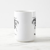 Vintage Königin-Bienen-Tasse Kaffeetasse (Mittel)