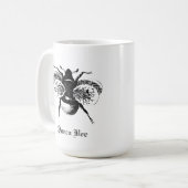 Vintage Königin-Bienen-Tasse Kaffeetasse (Vorderseite Links)