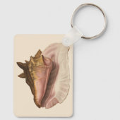 Vintage Königin Conch Seashell Muschel, Meerestier Schlüsselanhänger (Rückseite)