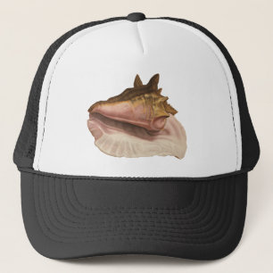 Vintage Königin Conch Seashell Muschel, Meerestier Truckerkappe