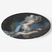 Vintage Königin Marie Antoinette von Frankreich Pappteller (Schrägansicht)