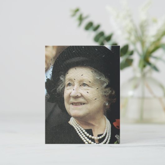 Vintage Königin Postkarte (Stehend Vorderseite)