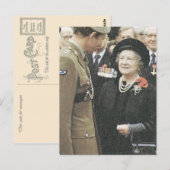 Vintage Königin Postkarte (Vorne/Hinten)