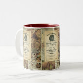 Vintage königliche geographische zweifarbige tasse (Vorderseite Links)