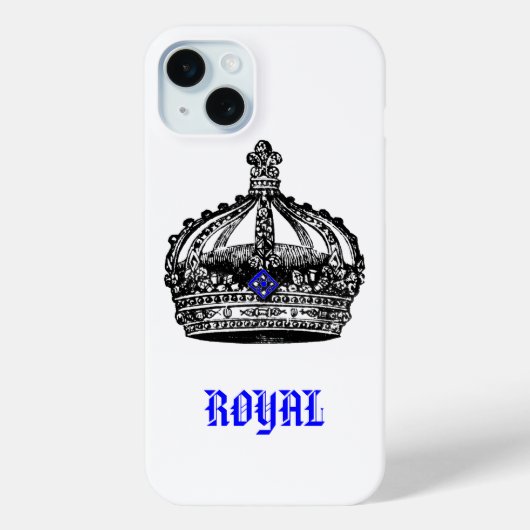 Vintage königliche Krone Case-Mate iPhone Hülle (Rückseite)