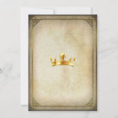 Vintage Königliche Krone Einladung (Rückseite)