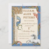 Vintage königliche mittelalterliche Einladung zum (Vorderseite)