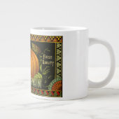 Vintage können Kunst etikettieren, Schmetterling K Jumbo-Tasse (Rechts)