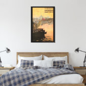 Vintage Konstantinopel Reisewerbung Leinwanddruck (Insitu (Schlafzimmer))