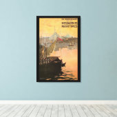 Vintage Konstantinopel Reisewerbung Leinwanddruck (Insitu (Holzboden))