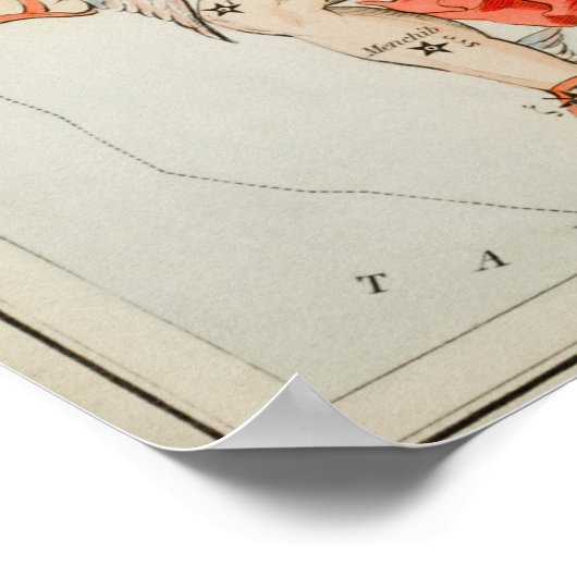 Vintage Konstellation Poster (Ecke)